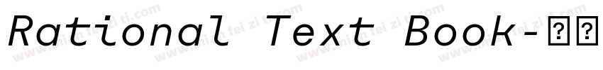 Rational Text Book字体转换